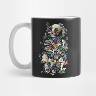 Skeleton and Flowers Mug